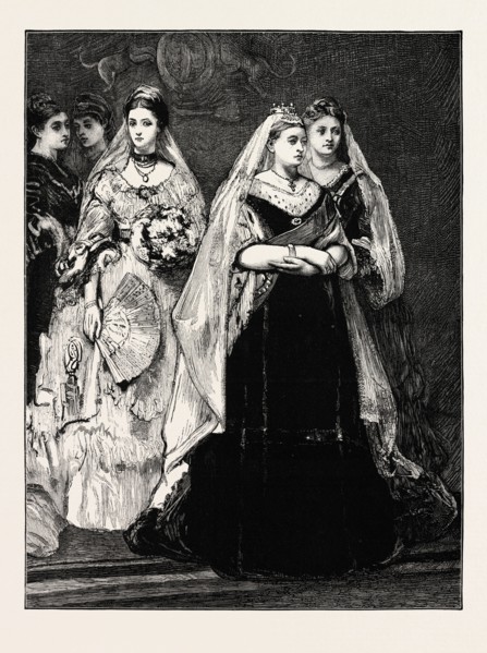 ENGLAND, QUEEN VICTORIA, UK, 1873 engraving
