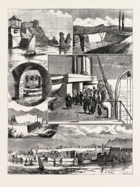 A CRUISE OFF THE COAST OF KARAMANILI, ASIA MINOR: 1. The Consul's House, Adalia. 2. Tomb of