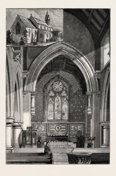 THE QUEEN'S VISIT TO BADEN-BADEN, GERMANY: INTERIOR OF THE ENGLISH CHURCH