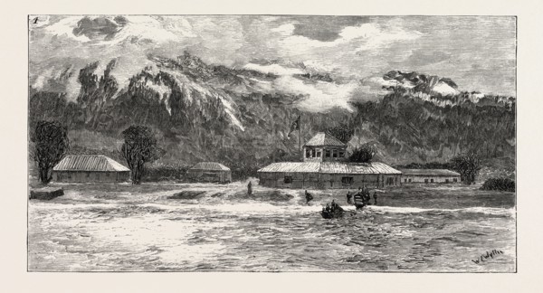 THE CAPTURE AND RELEASE OF COLONEL SYNGE: The Landing place of Katerina, where the Negotiations for
