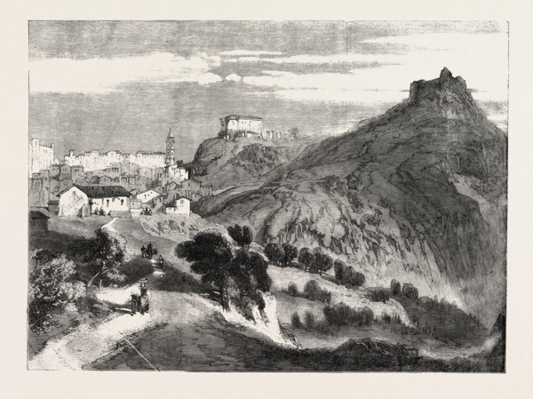 THE REVOLUTION IN SICILY: CALATAFIMI, ITALY, 1860 engraving