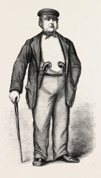 MR. EDWIN JAMES, Q.C., IN GARIBALDI'S CAMP, 1860 engraving