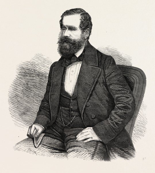 THE DUKE OF NEWCASTLE, K.G., 1860 engraving