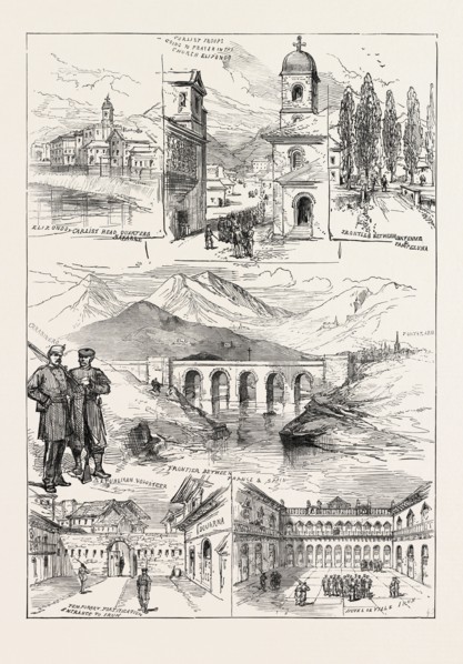 THE CIVIL WAR IN SPAIN: CARLIST SKETCHES FROM NAVARRE. FRONTIER BETWEEN FRANCE AND SPAIN. TEMPORARY