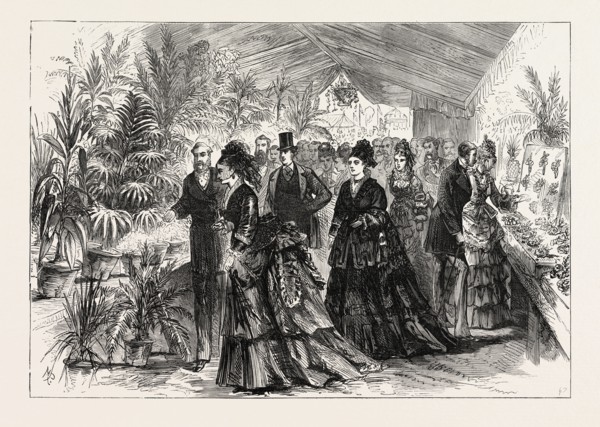 PRINCESS LOUISE AT THE FLOWER SHOW IN THE PEOPLE'S GARDEN, WILLESDEN