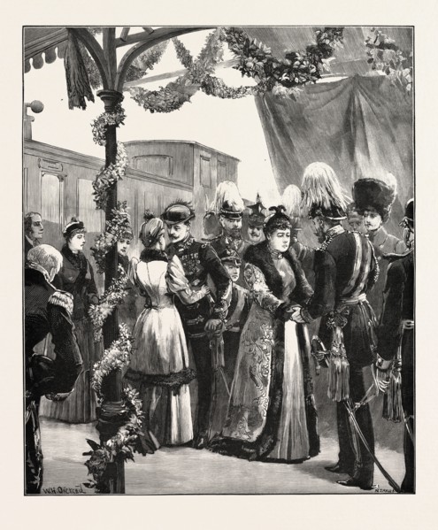 THE ROYAL MARRIAGE: RECEPTION OF THE DUKE AND DUCHESS OF EDINBURGH AND PRINCESS MARIE AT