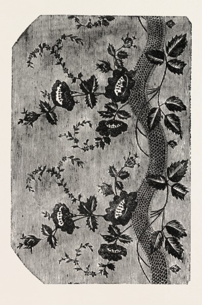 PATTERN, SWISS SILK, CANTON OF ZURICH, SWITZERLAND
