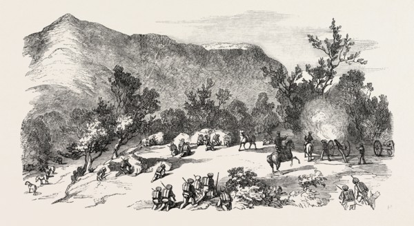 THE KAFFIR WAR: THE 74TH HIGHLANDERS ATTACKING KAFFIRS