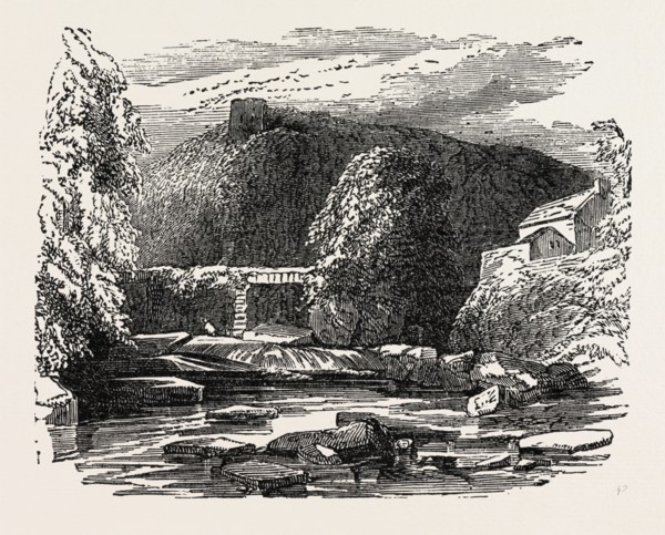 REMAINS OF DILSTON HALL, NORTHUMBERLAND, UK