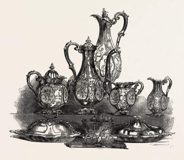 GROUP OF SILVER, BY REID, NEWCASTLE, UK