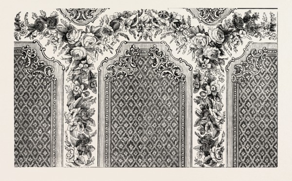 DECORATION FOR ROOM, BY MESSRS. WOOLLAMS AND CO