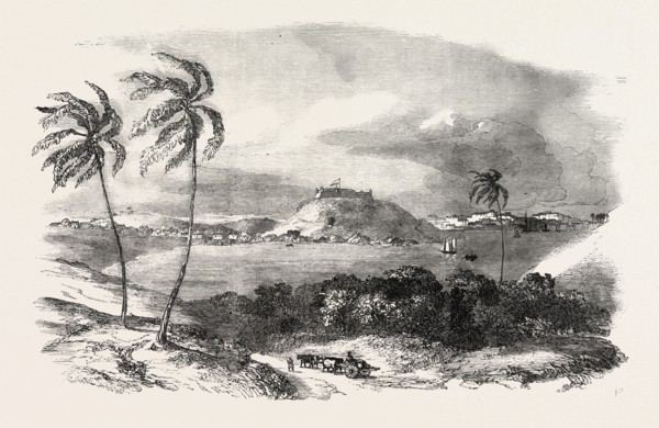 HAVANNAH, PART OF THE HARBOUR, FORT OF ATARES, CUBA
