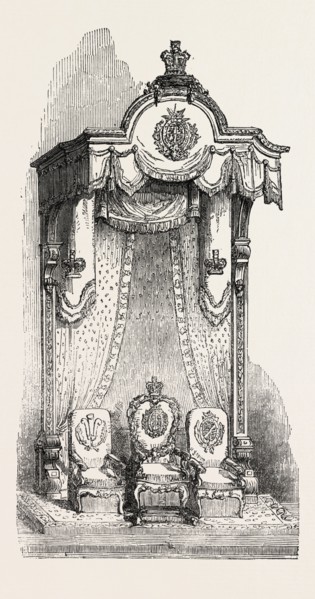 ROYAL THRONE IN THE EXCHANGE AT MANCHESTER, UK