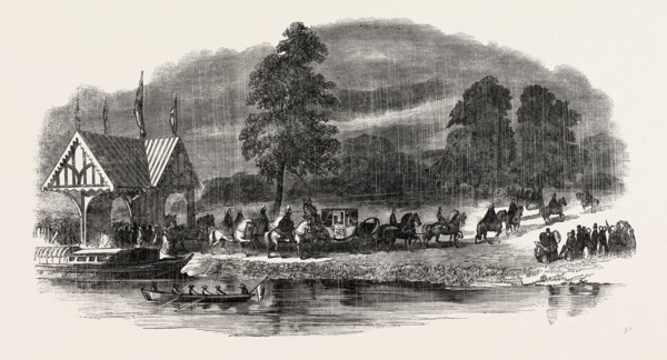 ARRIVAL OF HER MAJESTY QUEEN VICTORIA AT WORSLEY, UK