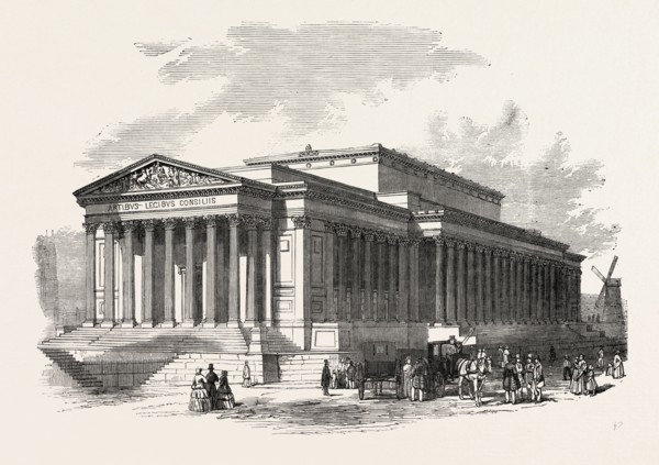 ST. GEORGE'S HALL, LIVERPOOL, PRINCIPAL FRONT, UK