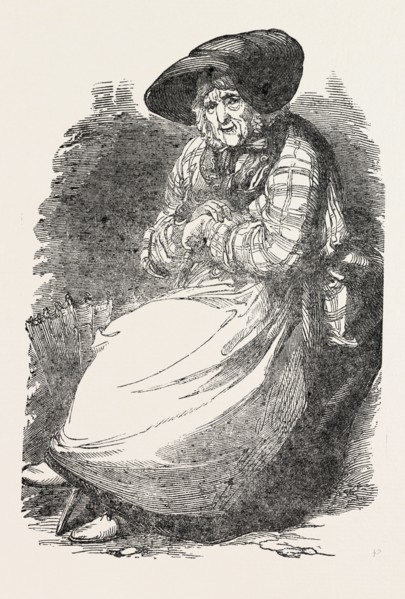 MARY CALLINACK, AGED 85, THE CORNISH FISH-WOMAN, WHO WALKED FROM PENZANCE TO THE GREAT EXHIBITION,
