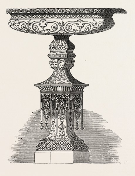 IRON VASE, BY HANDYSIDE, OF DERBY, UK