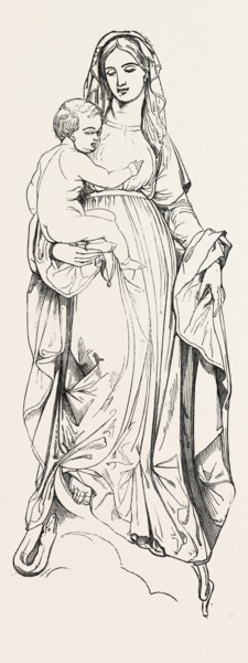 STATUE OF THE MADONNA, BY LOUIS JEHOTTE, BRUSSELS