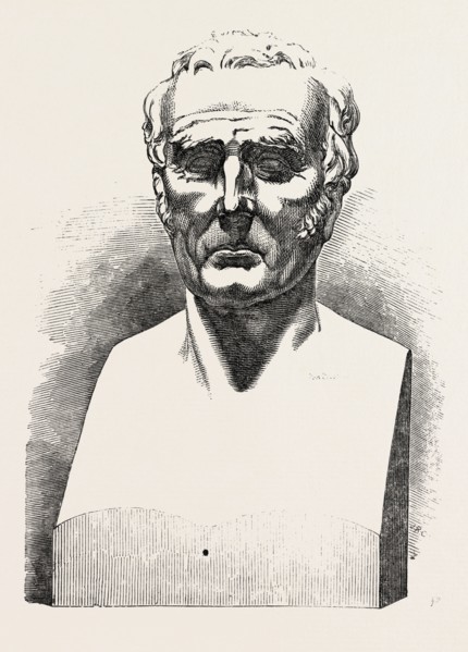 COLOSSAL BUST OF HIS GRACE THE DUKE OF WELLINGTON, BY BEHNES