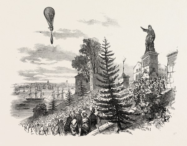 ASCENT OF M. POITEVIN'S BALLOON FROM NANTES, FRANCE