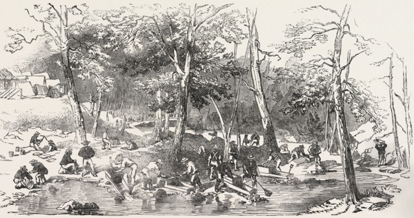 THE AUSTRALIAN GOLD DISTRICT: FITZROY BAR, OPHIS, AT THE JUNCTION OF THE TWO CREEKS, AUSTRALIA