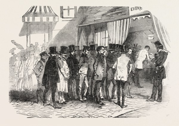 THE PRESIDENTIAL ELECTION IN PARIS: TAKING THE VOTES, FRANCE, 1851