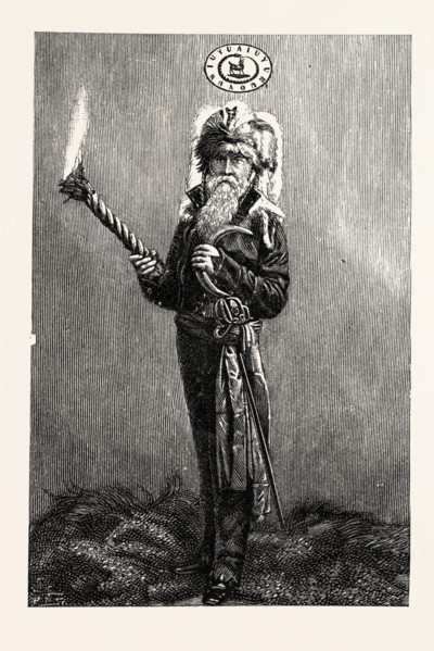 THE LATE DR. W. PRICE, OF LLANTRISSANT, WALES, UK, 1893 engraving