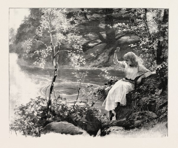 THE NYMPH OF THE EDDY, 1893 engraving