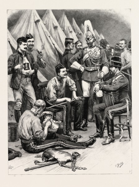 THE MILITARY TOURNAMENT AT THE AGRICULTURAL HALL: THE SOLDIERS' QUARTERS IN THE GALLERIES, The