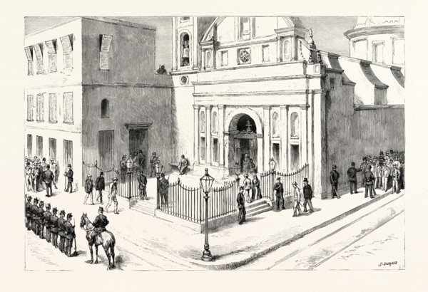 THE PRESIDENTIAL ELECTION IN ARGENTINA: THE POLLING STATION AT THE CHURCH OF LA MERCED, BUENOS