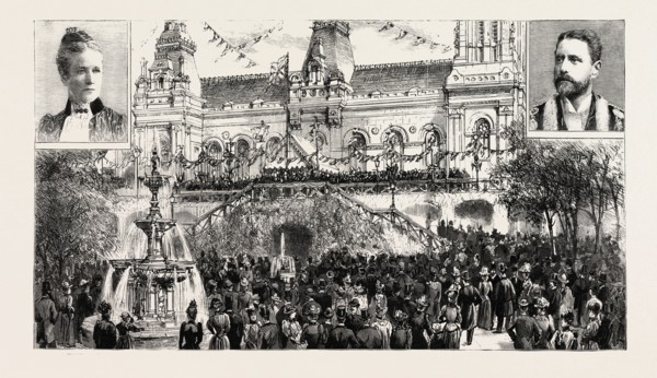 THE CELEBRATION OF SOUTHPORT'S HUNDREDTH BIRTHDAY: THE EARL OF LATHOM DELIVERING HIS ADDRESS AT THE