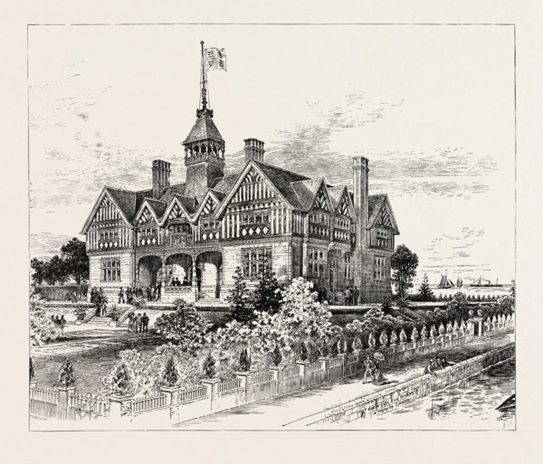 THE CHICAGO EXHIBITION: THE OFFICES OF THE BRITISH COMMISSION, ON THE SHORE OF LAKE MICHIGAN,
