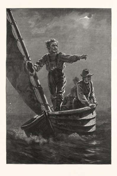 SIGHTING TRAWL BUOY. DRAWN J. G. BROWN, US, USA, engraving 1880