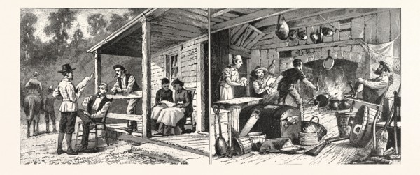 AND ABOUT RUGBYâ€îTHE ENGLISH COLONY TENNESSEE.â€îFROM SKETCHES FRANK H. TAYLOR. Engraving 1880,