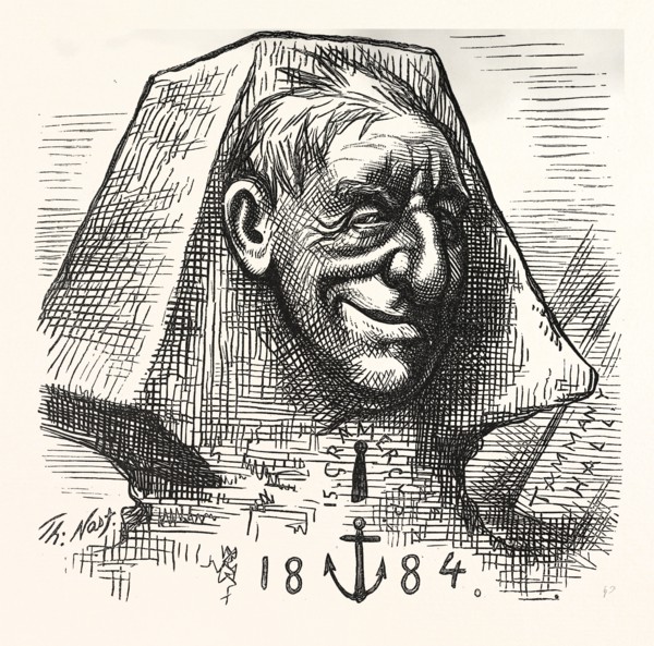 "WELL, I SHOULD SMILE." BUT HANCOCK, 1824 - 1886, NOMINEE FOR PRESIDENT,  IS NOT TILDEN, 1814 -
