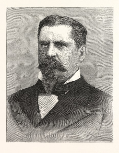 GENERAL W. B. HAZEN, NEW CHIEF SIGNAL OFFICER, US, USA, AMERICA, UNITED STATES, AMERICAN, ENGRAVING