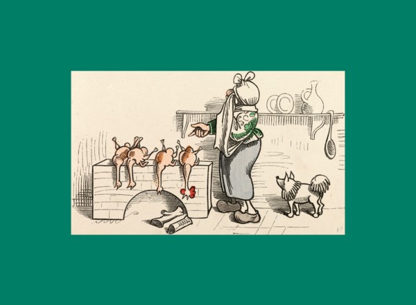 Schnaken and schnurren, 1866, Mosquitoes and purring, Wilhelm Busch, 1832 - 1908, German artist,