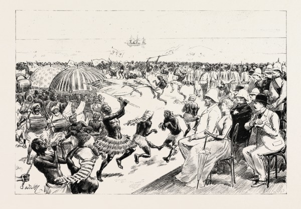 THE RECEPTION OF SIR BALDWIN GRIFFITH, K.C.M.G., THE NEW GOVERNOR OF THE GOLD COAST, AT CAPE COAST
