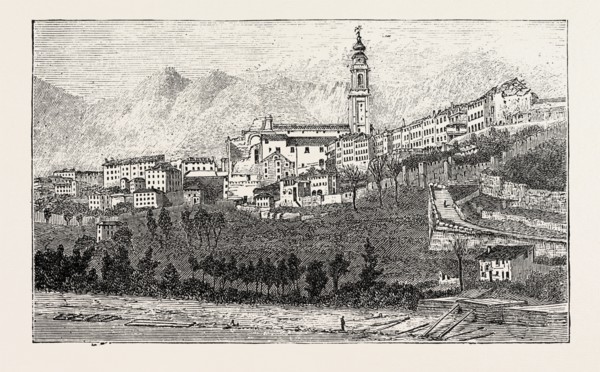 THE EARTHQUAKE IN ITALY: BELLUNO, THE EFFECT OF THE EARTHQUAKE ON THE APSE OF THE CATHEDRAL, 1890