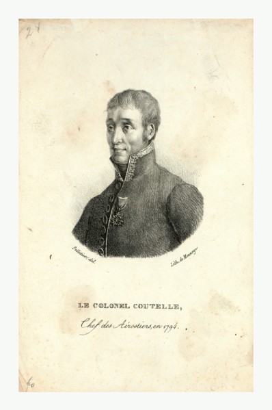 Head-and-shoulders portrait of Jean Marie Joseph Coutelle, commander of the first military balloon