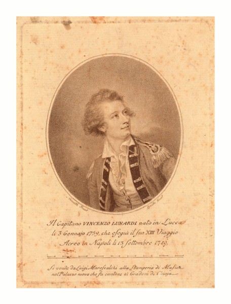 Vincenzo Lunardi,  Nesmith, pinxt. ; Burke, fecit.