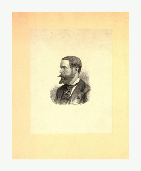 Gaston Tissandier, French balloonist, head-and-shoulders portrait, Smeeton Tilly., between 1860 and