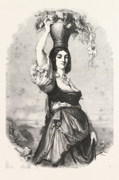 The winemaker of Capri by Rudolph Lehmann, 1819 - 1905, German. liszt gourmet archive, italy,