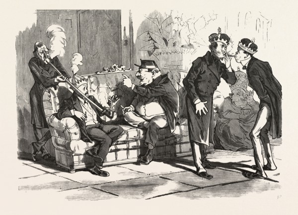 Smoking, smokers, pipe, 19th century, Hungary, caucasian, europe, liszt gourmet archive, man,