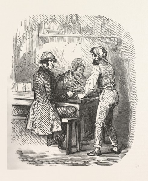Interior with men, woman, pistols, the count of monte christo alexandre Dumas, 1844, historical