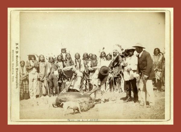 Skinning Beef, John C. H. Grabill was an american photographer. In 1886 he opened his first