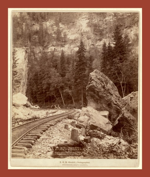 Signal Rock. Elk Canyon on Black Hills & Ft. P. R.R, John C. H. Grabill was an american