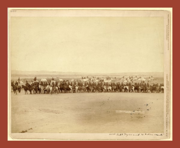 Capt. Taylor and 70 Indian scouts, John C. H. Grabill was an american photographer. In 1886 he