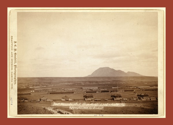 Fort Meade, Dakota. Bear Butte, 3 miles distant, John C. H. Grabill was an american photographer.