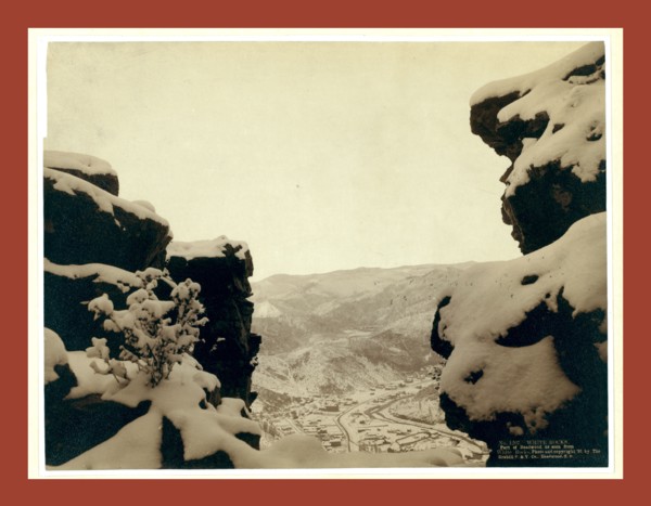 White Rocks. Part of Deadwood as seen from White Rocks, John C. H. Grabill was an american
